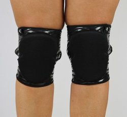 Grippy Dance Knee Pads – Neoprene Gel – ZEBRA Pattern – Black – For Pole & Dance