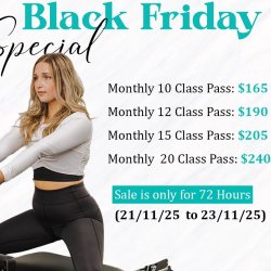 BLACK FRIDAY 12 CLASSES MONTHLY 2025