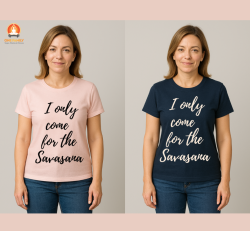 New ‘I ONLY COME FOR THE SAVASANA’ Short Sleeves Tee