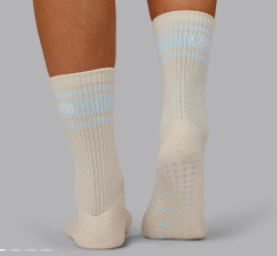 LSKD Evolved Pilates Grip Sock - Off White-Skyride
